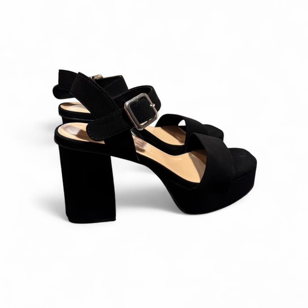 Elegant Black Platform Sandals